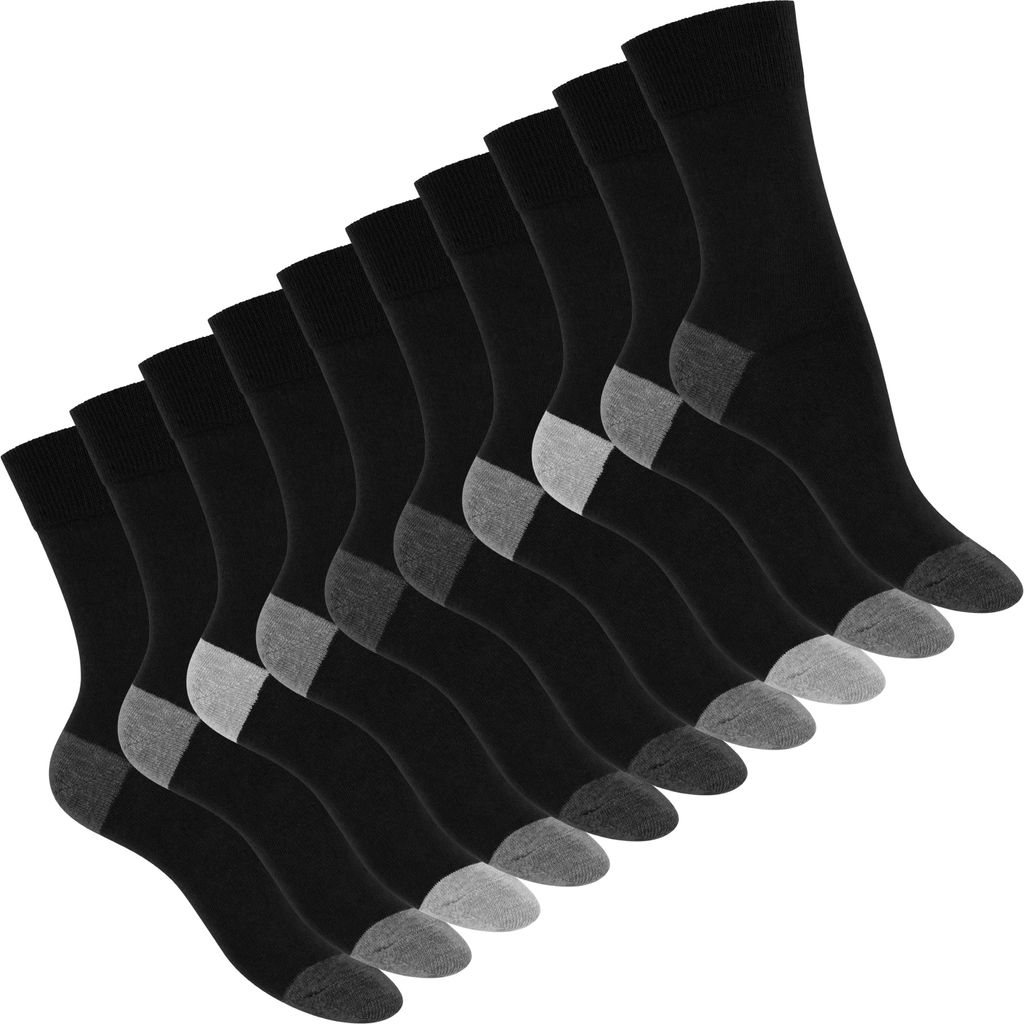 Footstar Damen und Herren Baumwoll-Socken (10 Paar) mit Produktbild 