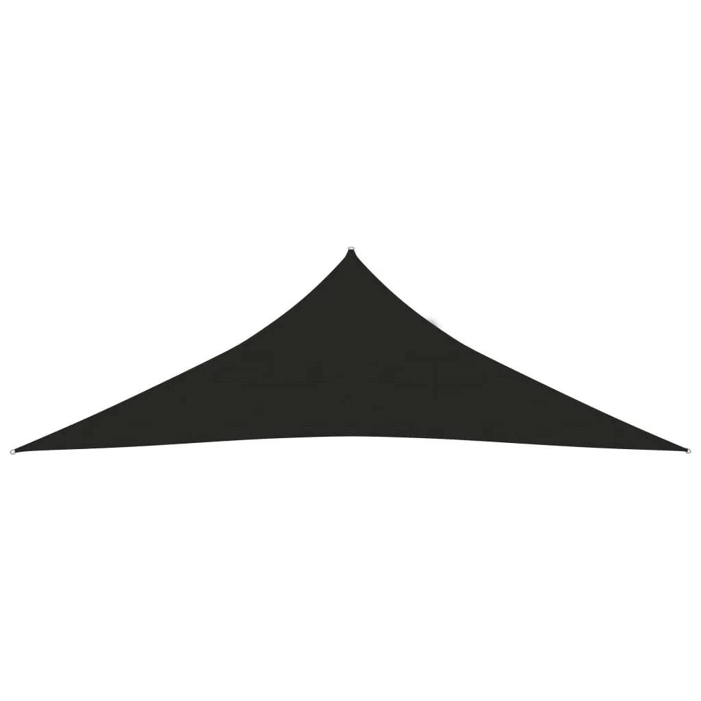 The Living Store Tenda da sole 160 g/m² Nero 2,5x2,5x3,5 m HDPE