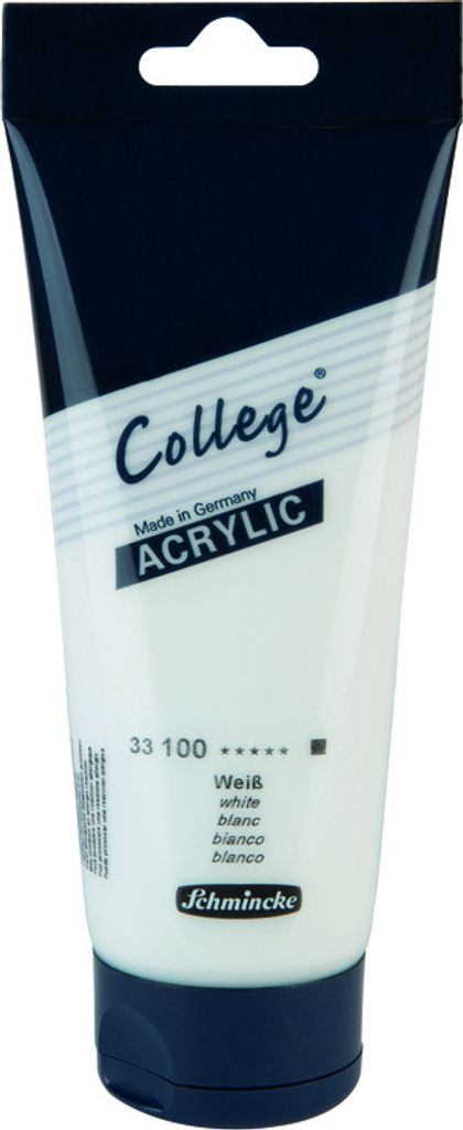 Schmincke 200ml College Acryl Weiss Acryl 33 100 014