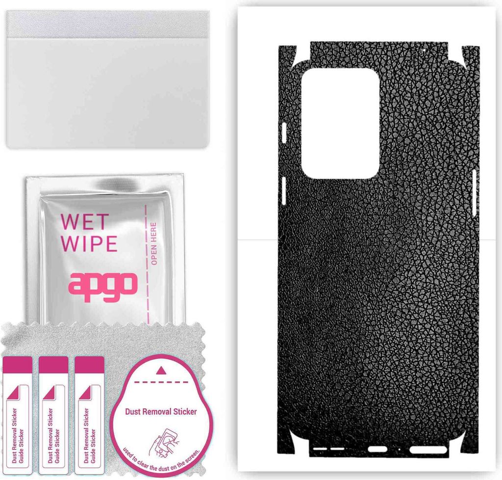 apgo Rückseite + Seiten Schutzfolie, Skin, kompatibel mit ONePlus Nord 2T, Hinten Displayschutzfolie aus Vinylfolie, kratzfest, einfache Montage -...
