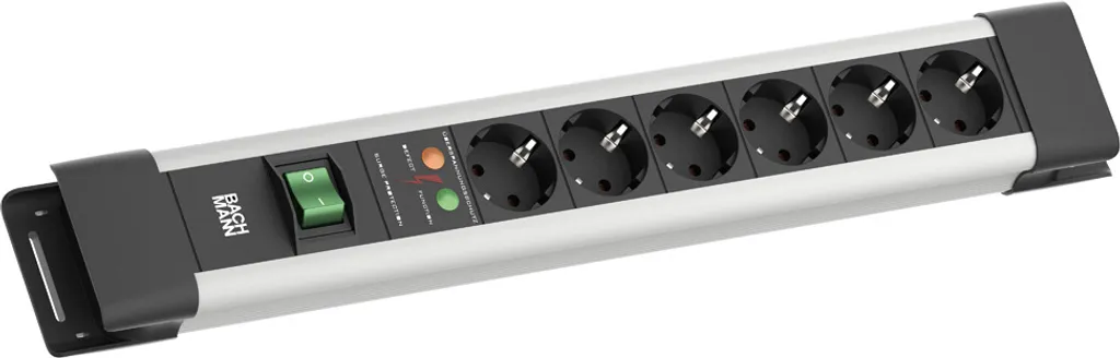 Multiprise Bureau 6 Prises BACHMANN CONNECTUS Parafoudre Câble de 2m