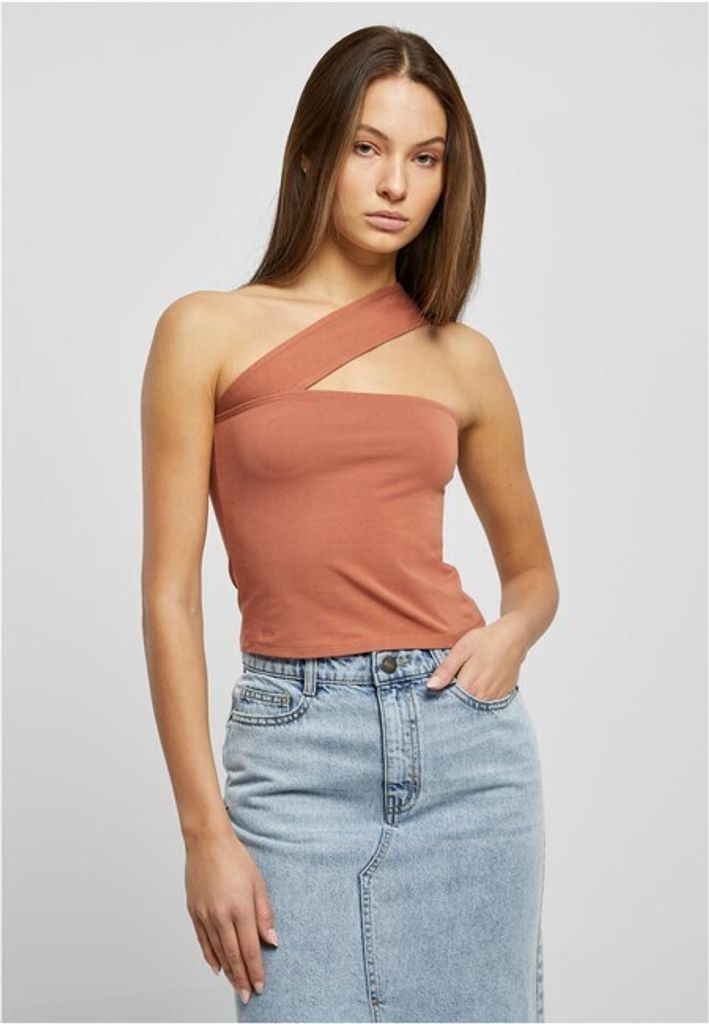 Urban Classics Ladies - One Strap Tank Top terracotta - M