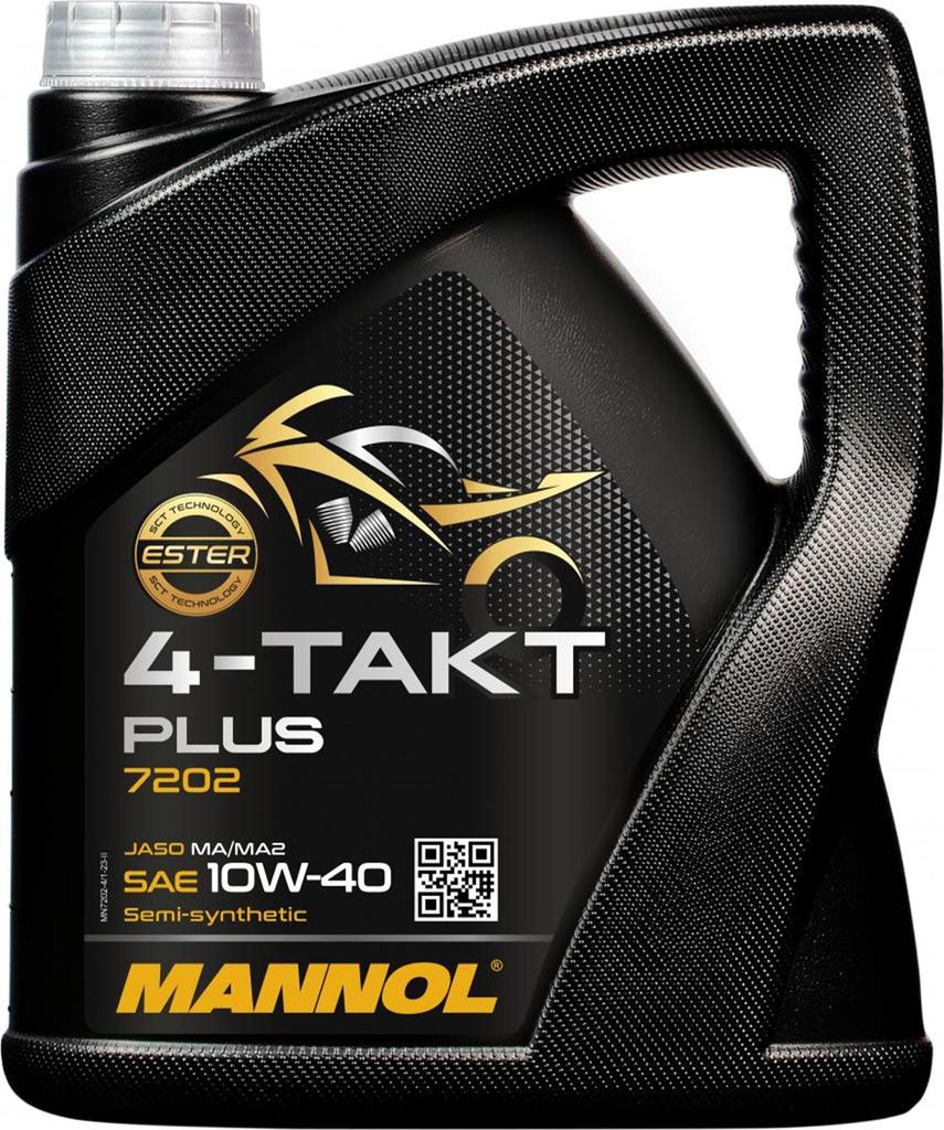 Mannol Motoröl 4T Plus 10W40 4L (Api Sl, Jaso Ma/Ma2) Produktbild 