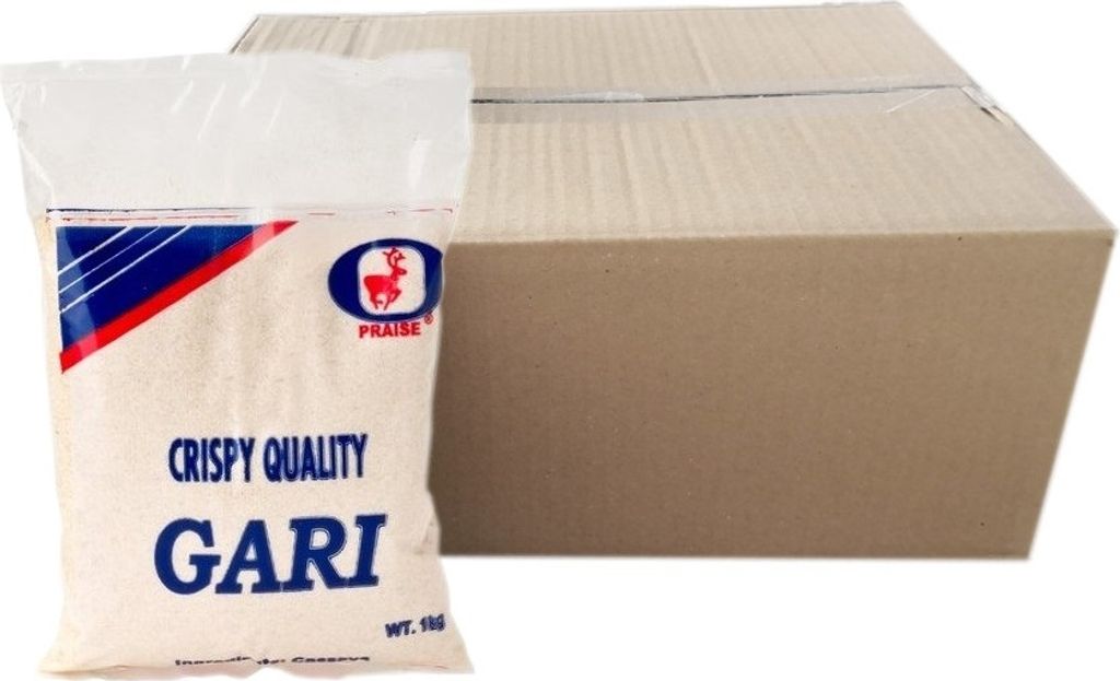 [ 12x 1kg ] PRAISE Grobes Maniokmehl, Cassava Mehl, GARI, Produktbild 