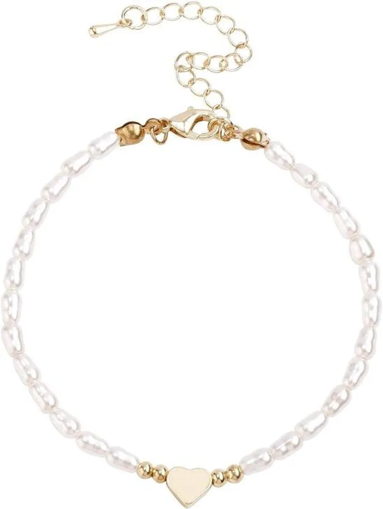 Bracelet Jonc Doré Rigide pour Femme avec Motif Piercing Cœur Élégant