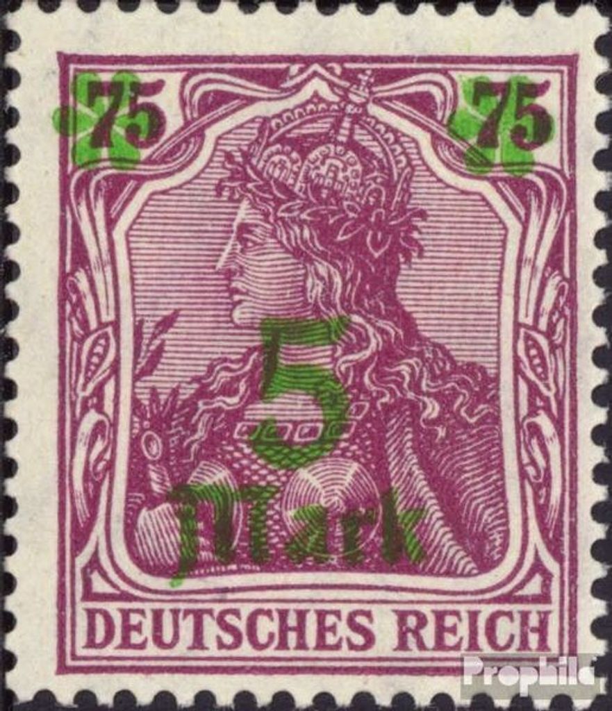 Briefmarken Deutsches Reich 1921 Mi 156 gestempelt Germania mit Aufdruck