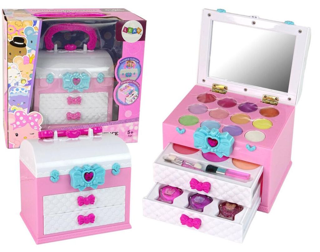 Leantoys Beauty Kit im Koffer rosa weiß