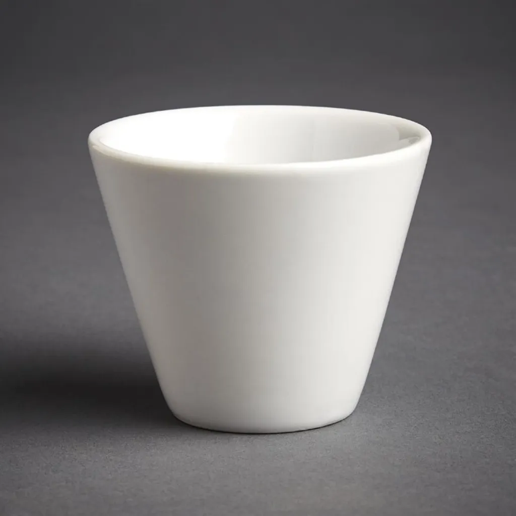 Pirofile coniche Olympia Whiteware, bianche, 7 cm (12 pezzi)