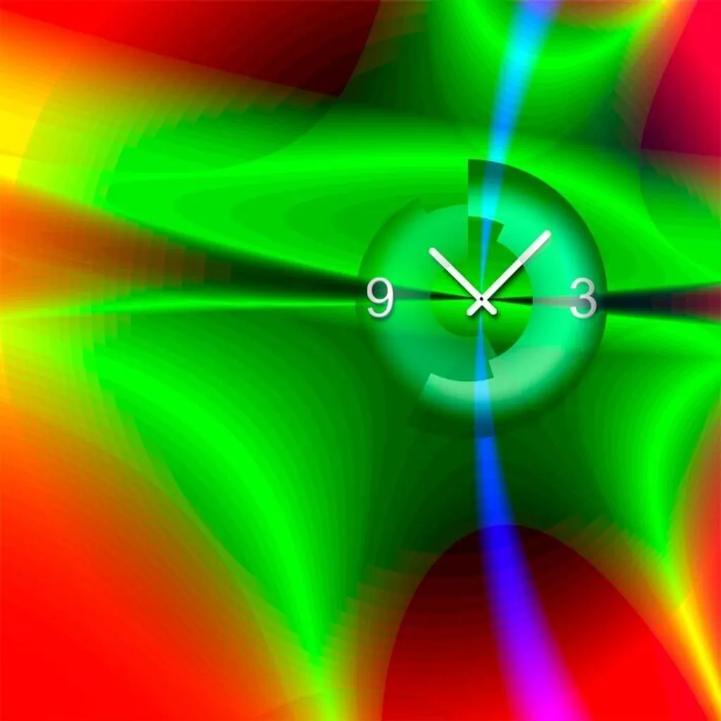 Orologio da Parete Design Dixtime 5026 50x50cm - Arte Moderna per Casa