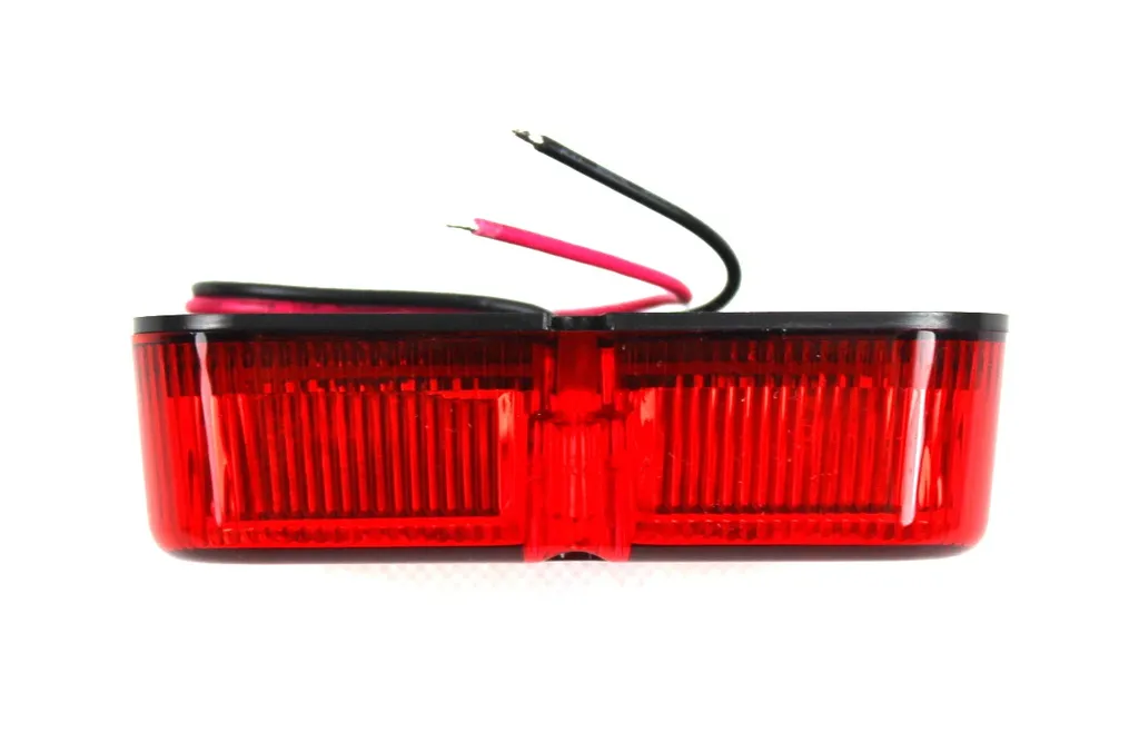 Feu de brouillard arrière à LED rouge 12V de forme carrée pour camions - 13