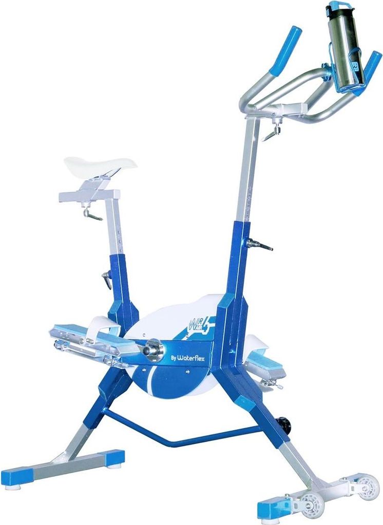 Aquabike Aluminium WR4 Air - L 122xl55xH153cm Toning - Hydraulischer Widerstand - Prof. 1,1-1,6m - 15.8kg