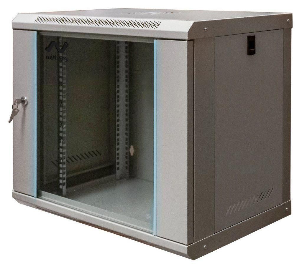 19 Zoll Netzwerkschrank 9U Wandmontage 600x400 mm Grau Produktbild 