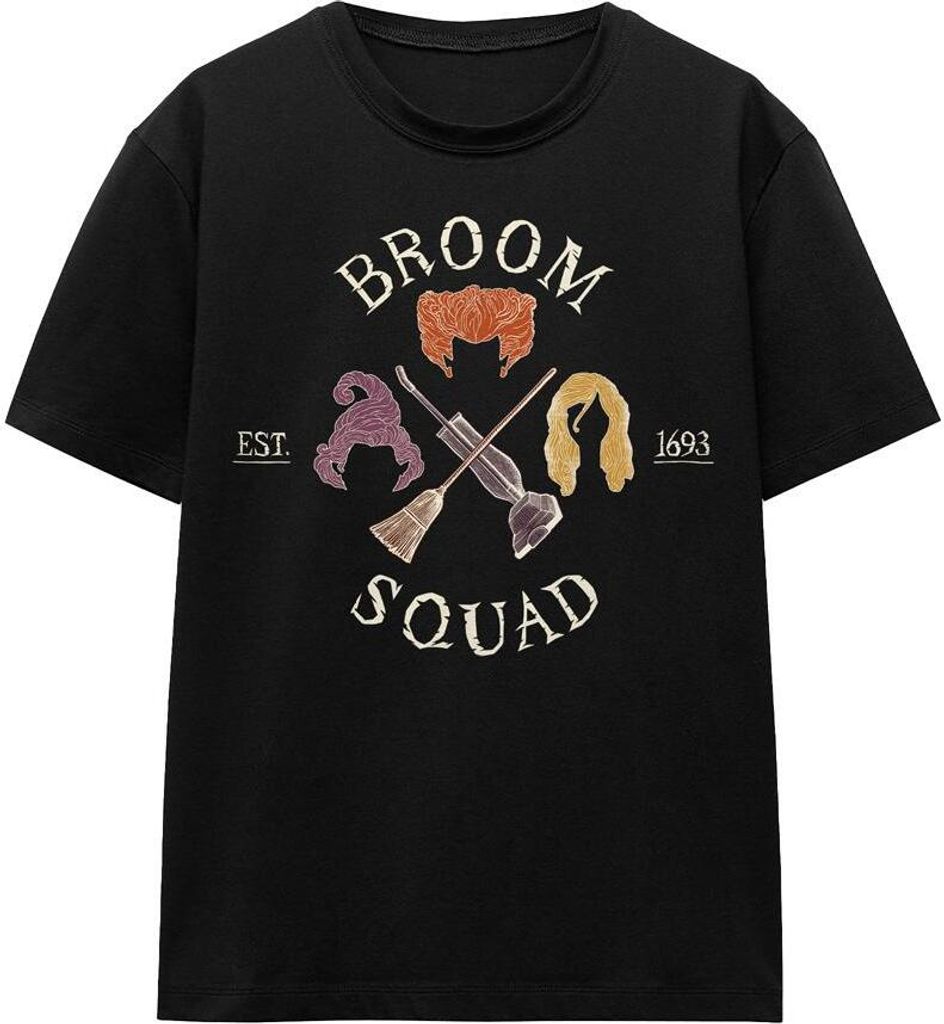 Hocus Pocus - "Broom Squad" T-Shirt für Herren/Damen Uni TV17252 (XXL) (Schwarz)