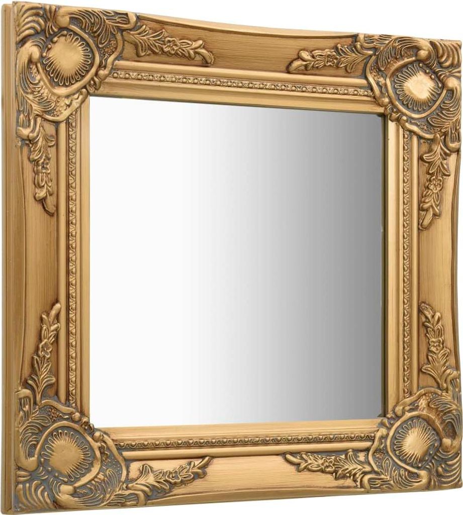 vidaXL Wandspiegel im Barock-Stil 40x40 cm Golden
