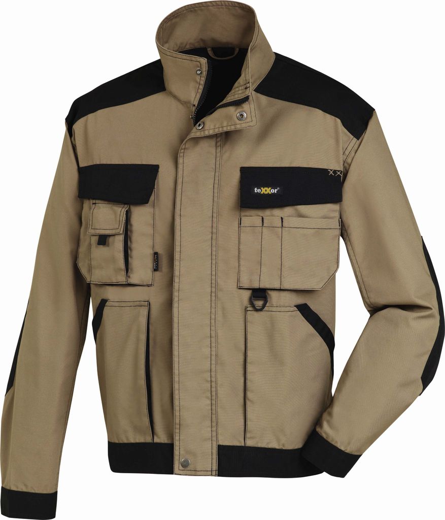 TEXXOR Arbeitsjacke ANTIGUA Canvas Gr. S kahki