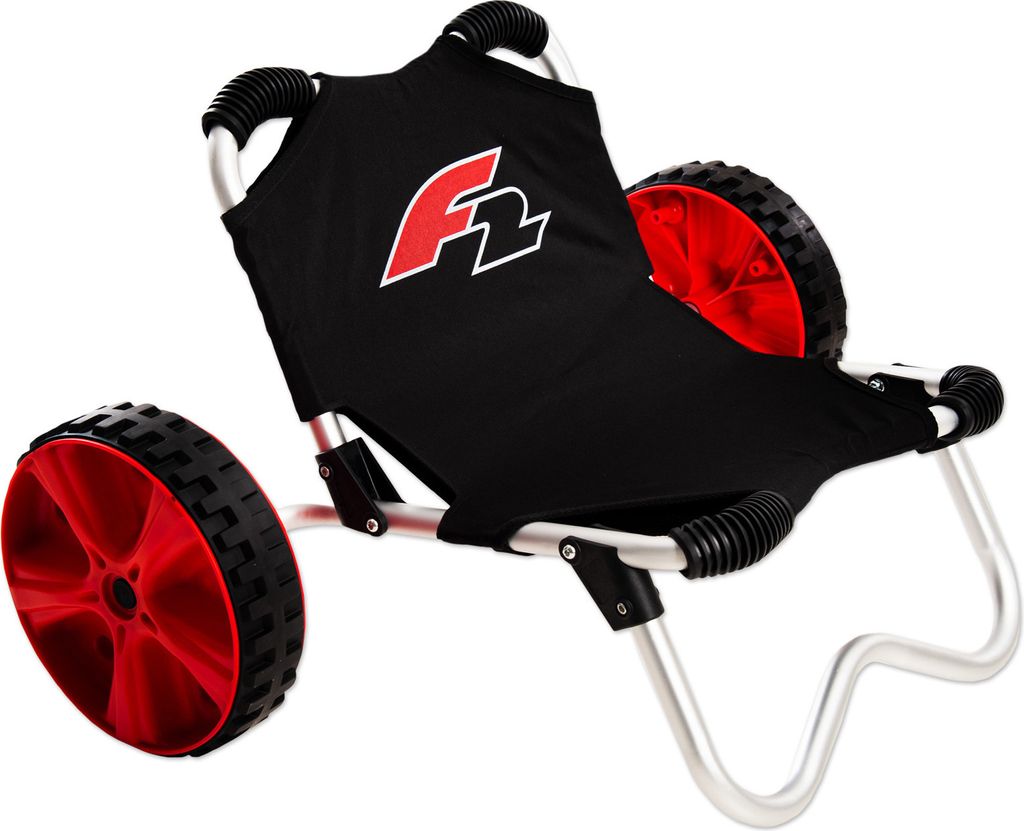 F2 Transportwagen Beach Buggy Schwarz - SUP Trolley Wagen Strandwagen