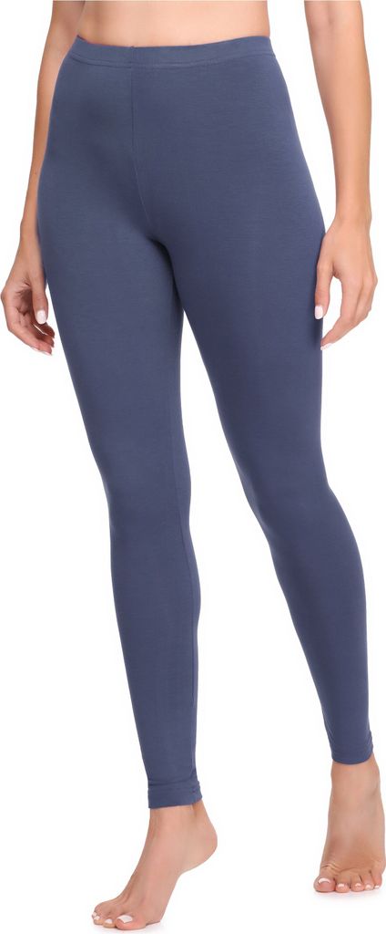 Ladeheid Damen Lange Leggings aus Baumwolle LA40-133 (Jeans, XS)