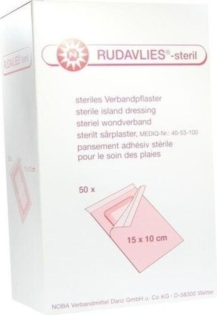 RUDAVLIES STERILNÍ 15CMX10CM LEPENÁ OMÍTKA, 50 ks PFL Obrázek produktu 