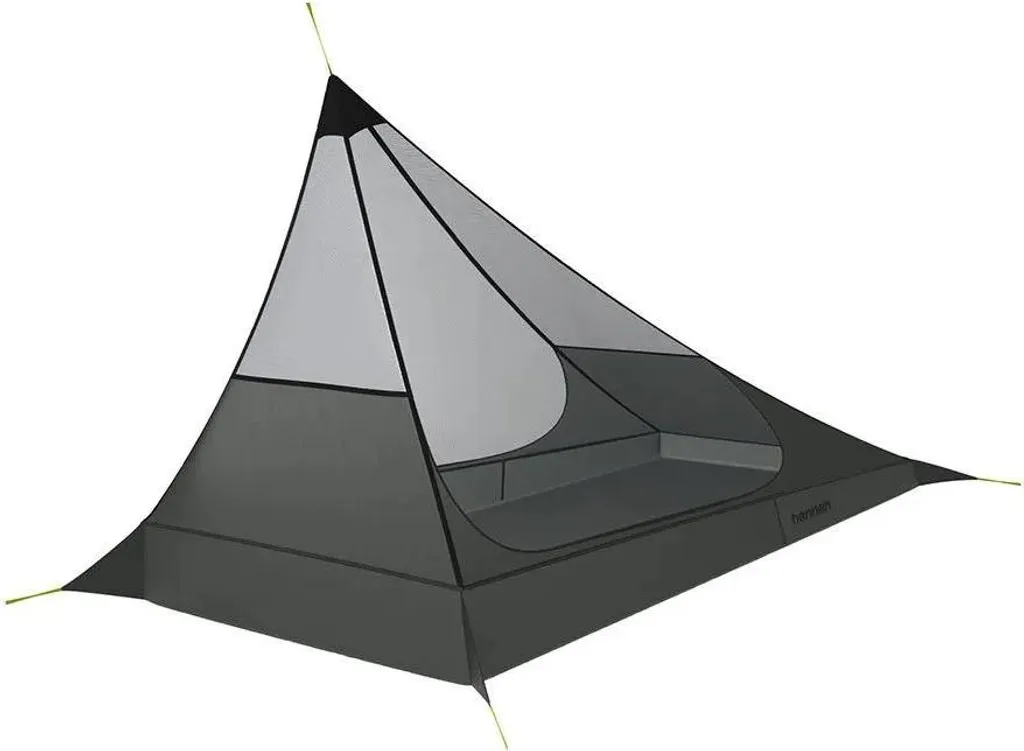 Tenda Hannah Mesh 1 Argento 1 Posto - 550g per Cicloturismo UL