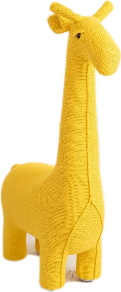Peluche Crochetts AMIGURUMIS MAXI Girafe jaune géante 90x128x33 cm