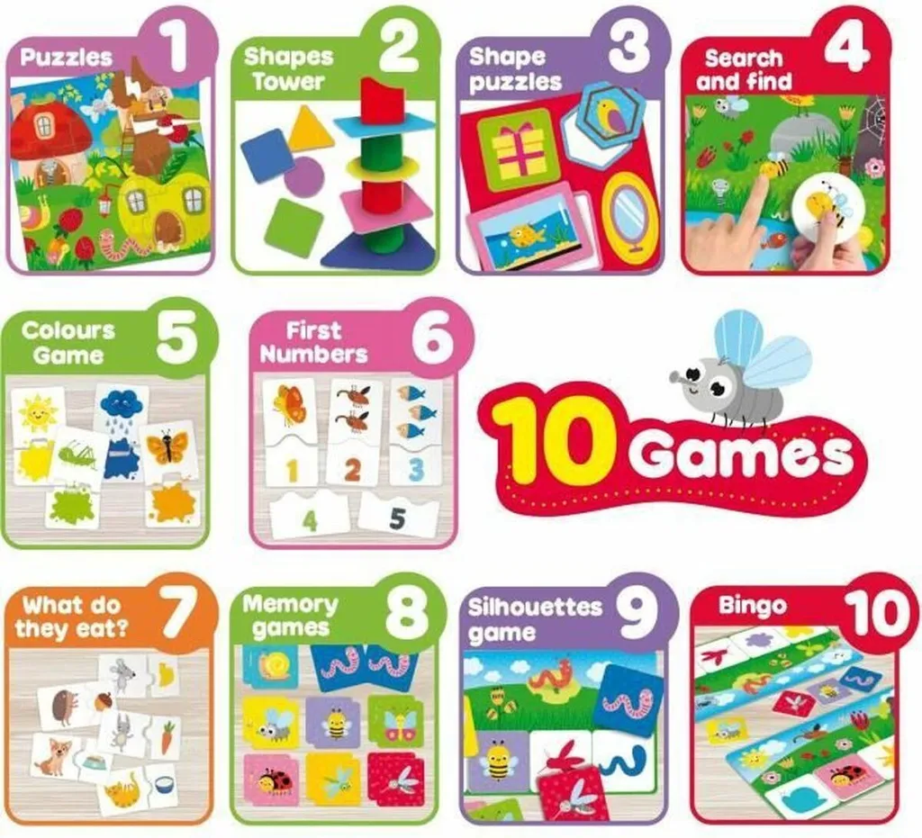 Coffret de Jeux Éducatifs Multidisciplinaires Lisciani Giochi Format FR