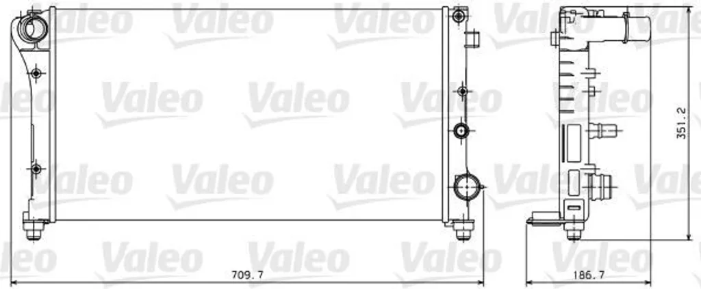 Radiateur Valeo 734924 pour Fiat Panda : Qualité OE 51759806 Garantie