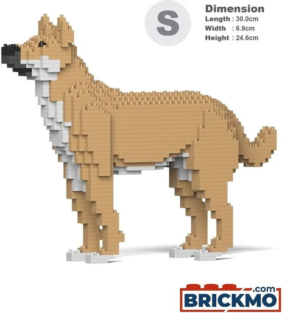 Puzzle 3D Chien Mongrel JEKCA Bricks Sculpture Animale à Construire