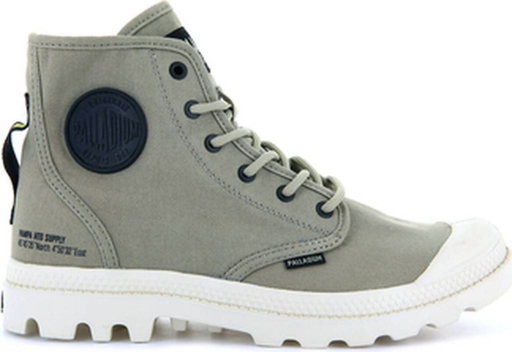 Palladium Pampa Hi HTG Supply Schnürung Baumwolle Stiefelette Sand – 4 UK - 37 EU - 4.5 US / Sand