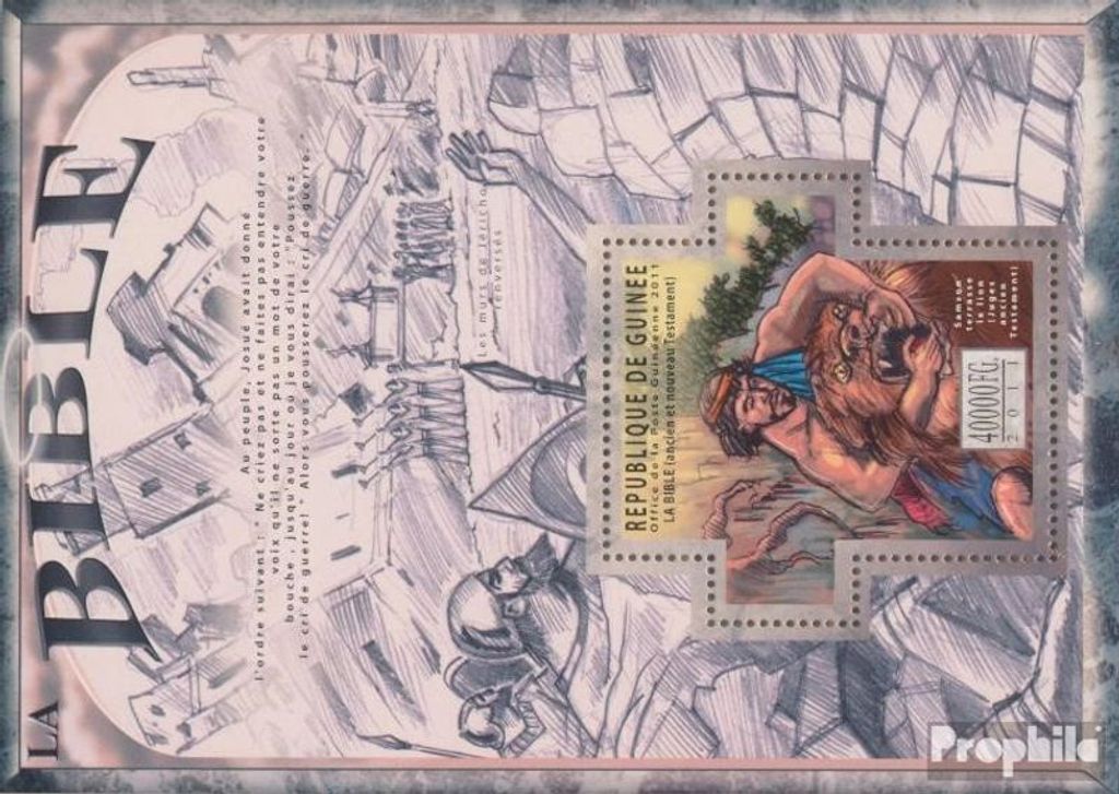 Briefmarken Guinea 2011 Mi Block 1976 (kompl. Ausgabe) postfrisch Die Bibel, Altes und Neues Testament