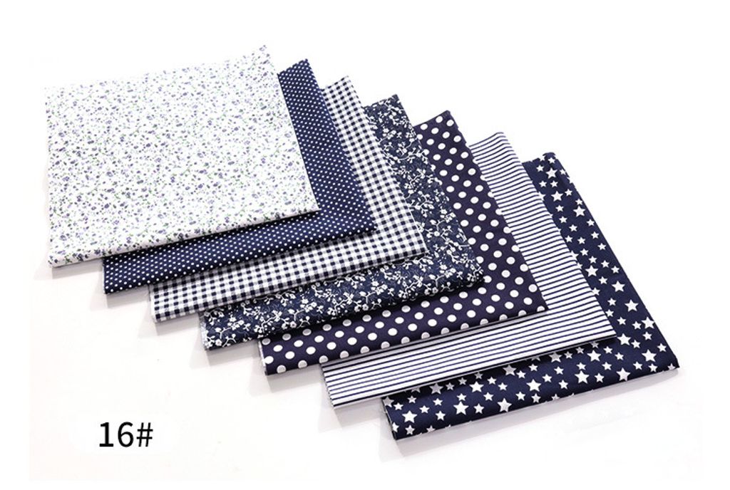 7*Baumwolle Stoffreste Kinder Patchwork Stoffe Stoffpaket Nähen DIY 50x50cm #16