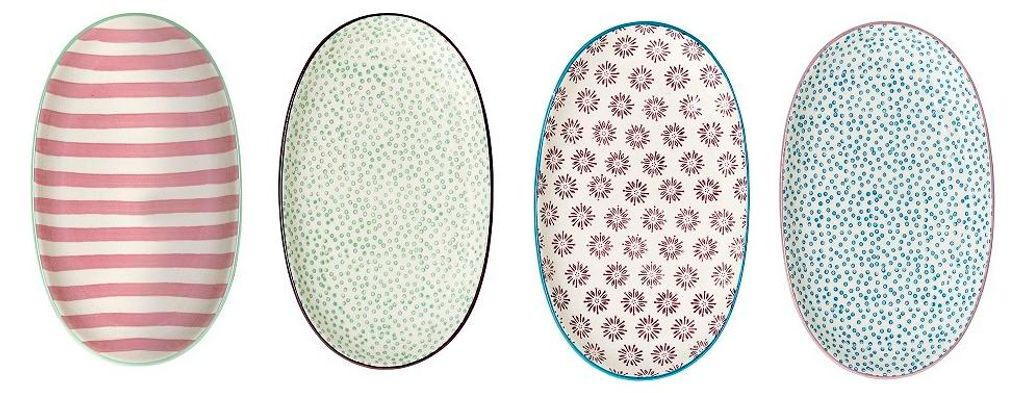 Bloomingville 21106514, Dessertteller, Oval, Steingut, Produktbild 