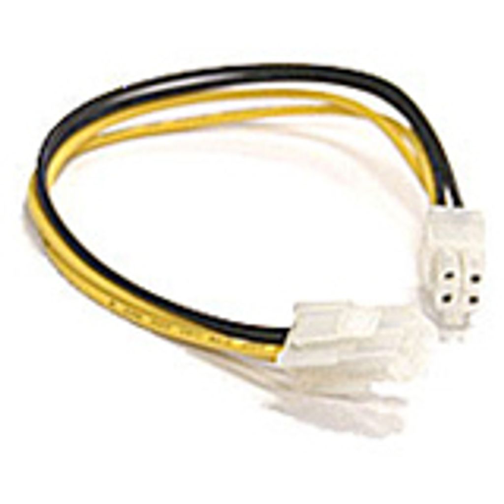 Supermicro 12V Power Connector Extension Cable, 4-pin to 4-pin, 20cm, Pb-free, Schwarz