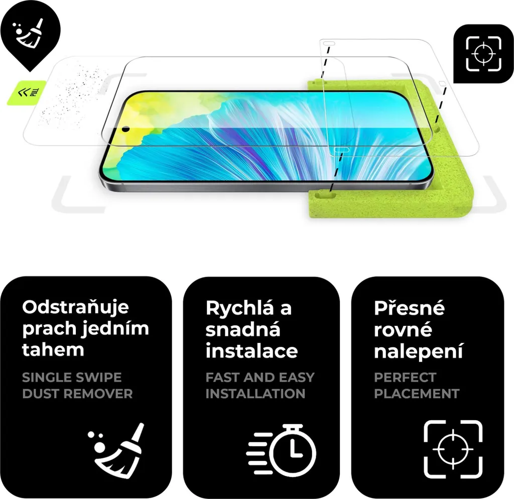 OFFERTA Vetro Temperato Samsung A15 Autoinstallante 9H 2-Pack