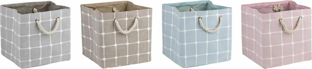 Boîte décorative DKD Home Decor Polyester EVA 30cm - Lot de 4 pièces