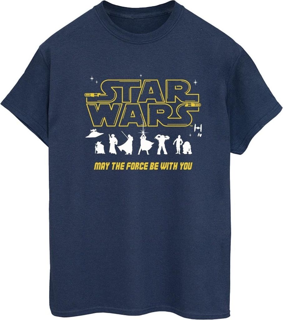 Star Wars - "Force" T-Shirt für Damen BI45334 (XXL) (Marineblau)