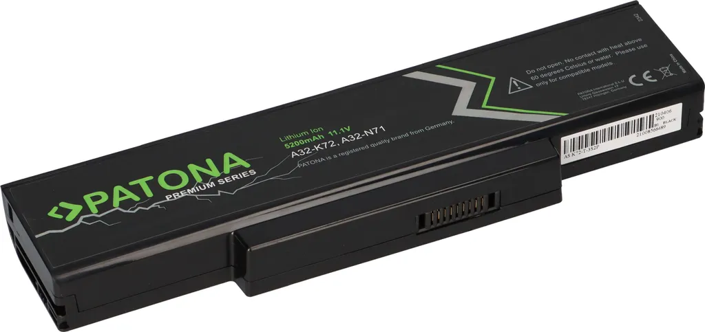 Batterie A32-K72 pour Asus A32K72 A32N71 - Haute Capacité Premium