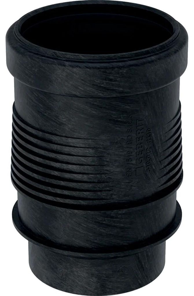 Geberit Langmuffe, Silent-db20, DN100, d110mm, PE-S2, schwarz, 1 Stk.