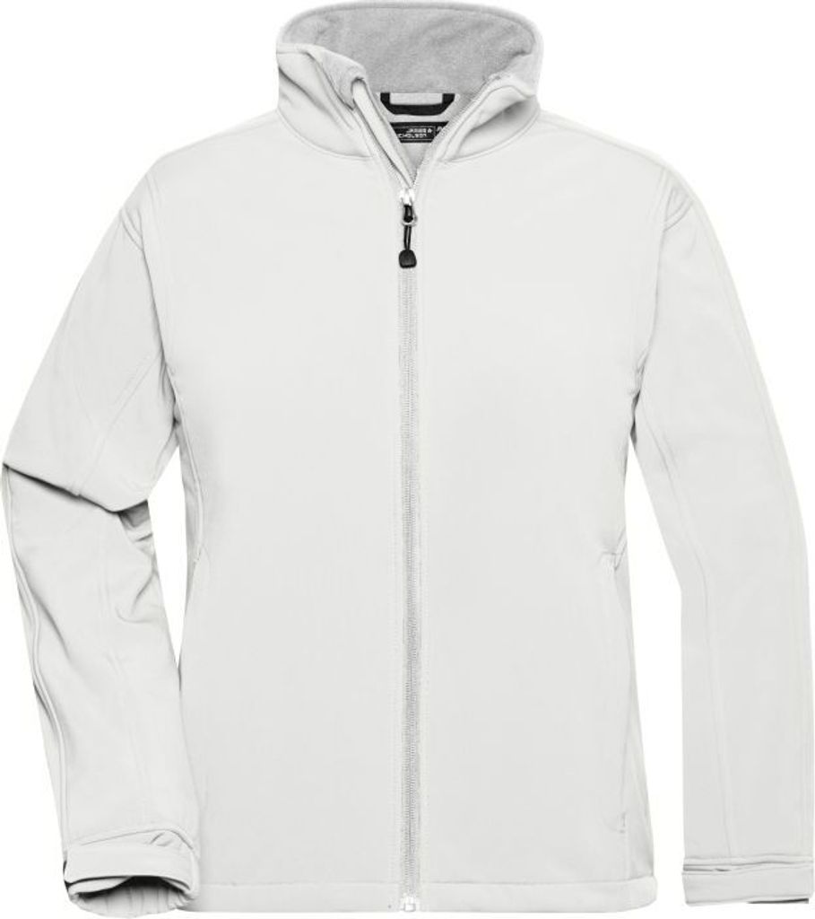 Trendige Jacke aus Softshell off-white, Gr. L