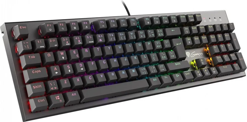 Clavier Gaming Genesis NKG-1818 : Confort et Précision Qwerty Noir