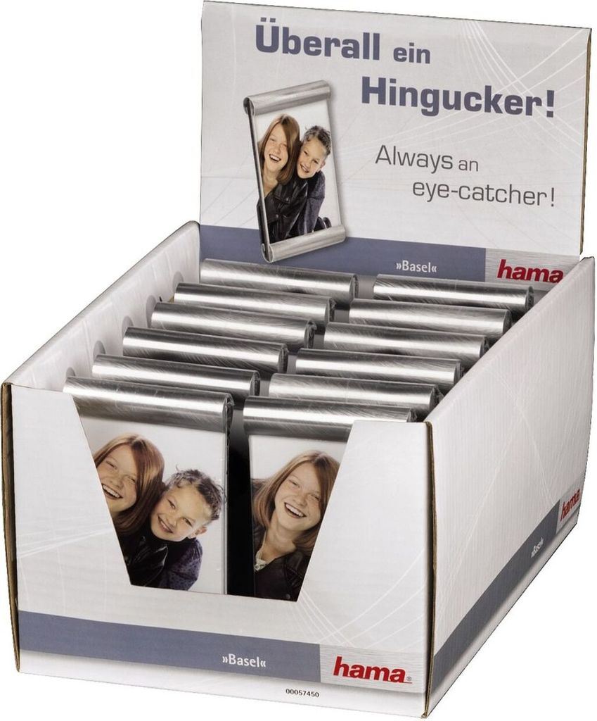 Hama 00057450, Einzelbilderrahmen, Metall, Silber, 6 x 8 cm