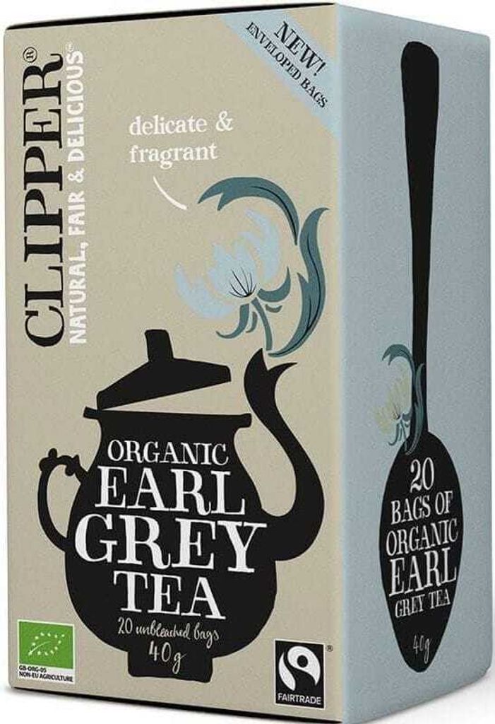 EARL GREY FAIR TRADE BLACK TEA (20 x 2 g) 40 g - CLIPPER