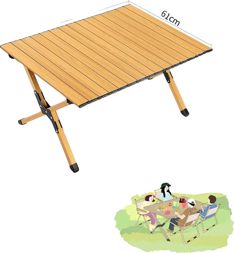 Table de pique-nique pliante 87cm idéale pour randonnée et voyage