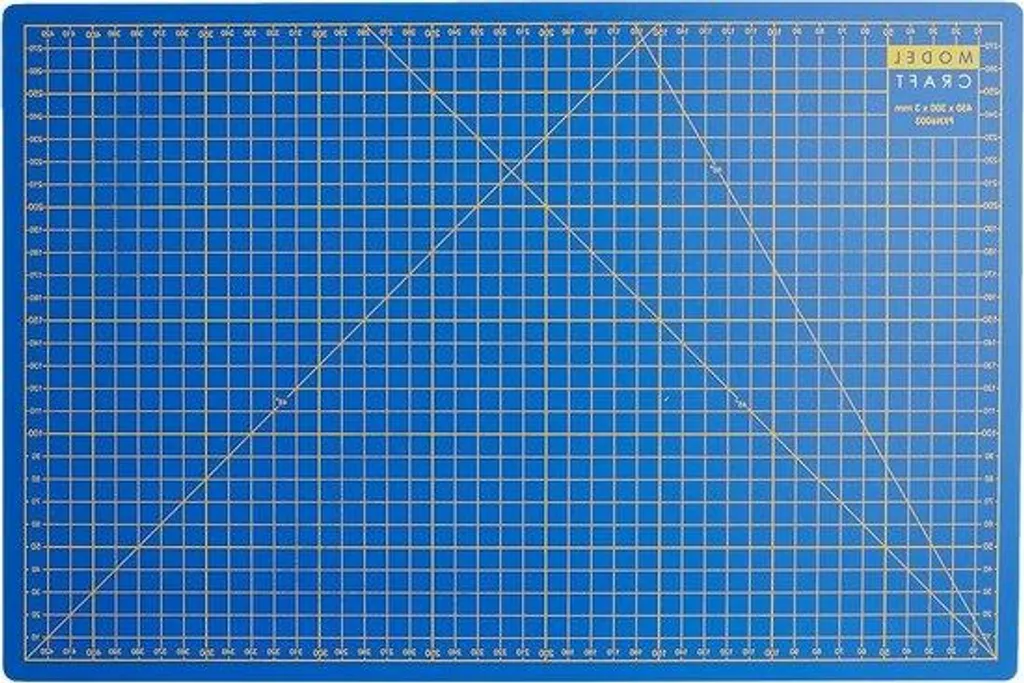 Tapis de découpe bleu A3 auto-cicatrisant avec graduation millimétrée