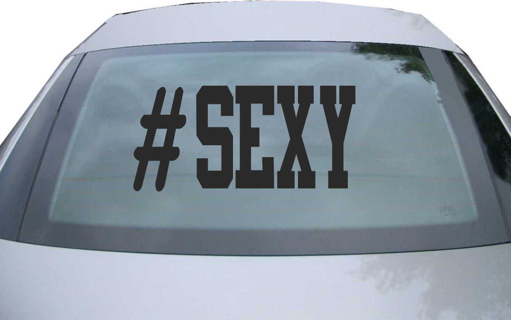 Indigos UG - Aufkleber Heckscheibe & Motorklappe DE6359 - schwarz - 600x285 mm - Sexy - Auto Scheiben Fenster Heckklappe Tuning Racing JDM - Die cut