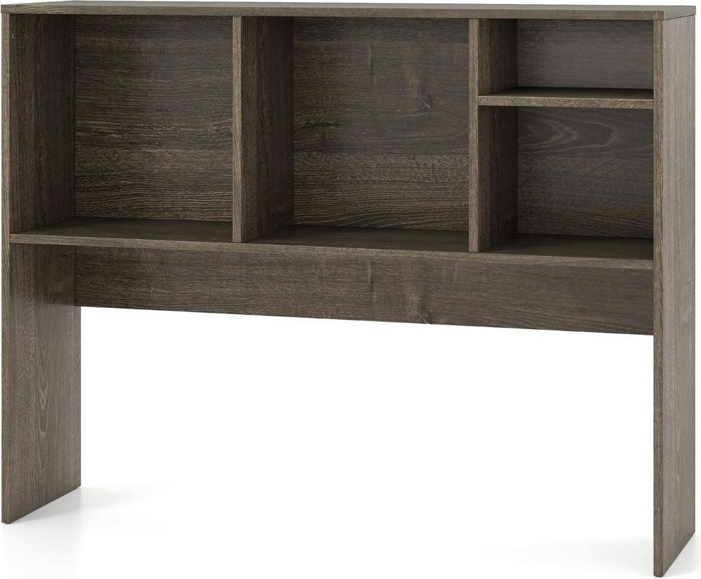 Schreibtischregal mit 4 Fächern, 94 x 25 x 73 cm, Grau