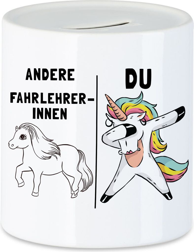 Andere Fahrlehrerinnen Du Spardose Pferd Einhorn Humor Lustig Unicorn Geschenk Apotheke