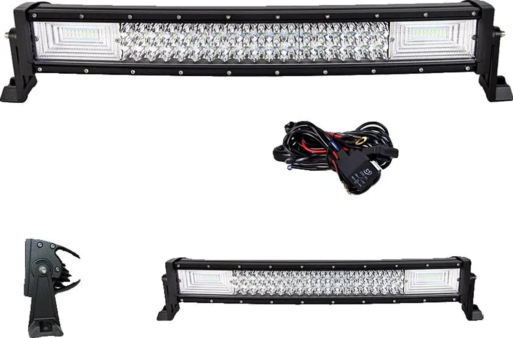 Projecteur LED 22 pouces anti-brouillard et longue portée avec câblage