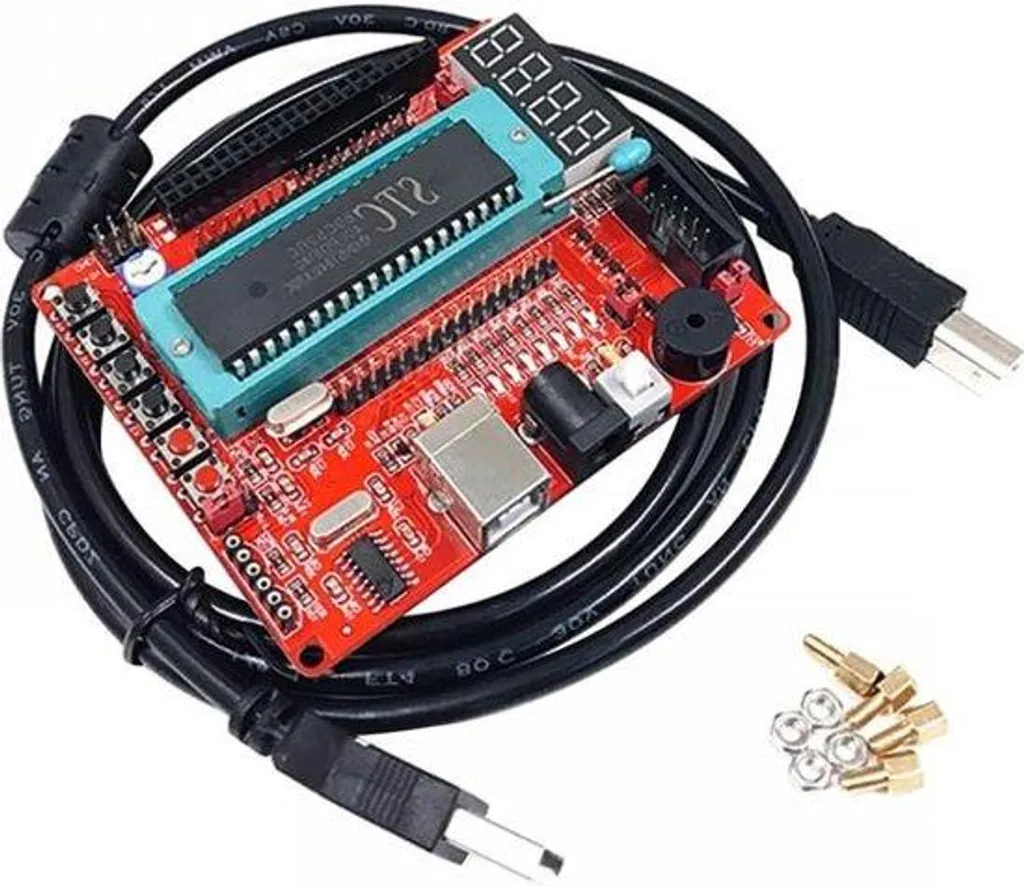 Kit initiation microcontrôleur 8051 STC89C52 carte USB pour étudiants