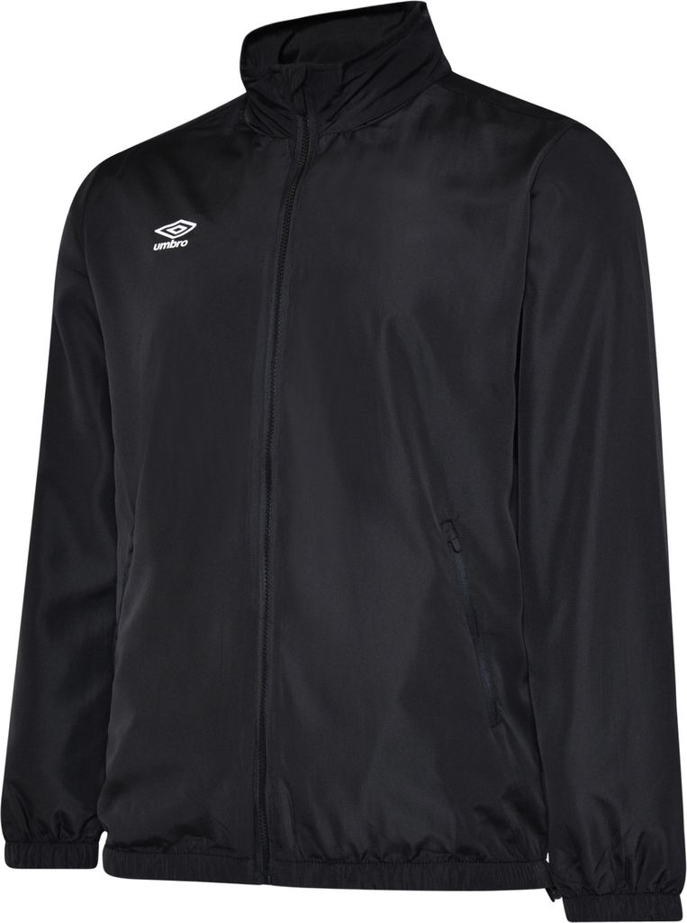 Umbro - "Club Essential" Jacke, wasserfest für Kinder UO168 (128) (Schwarz)