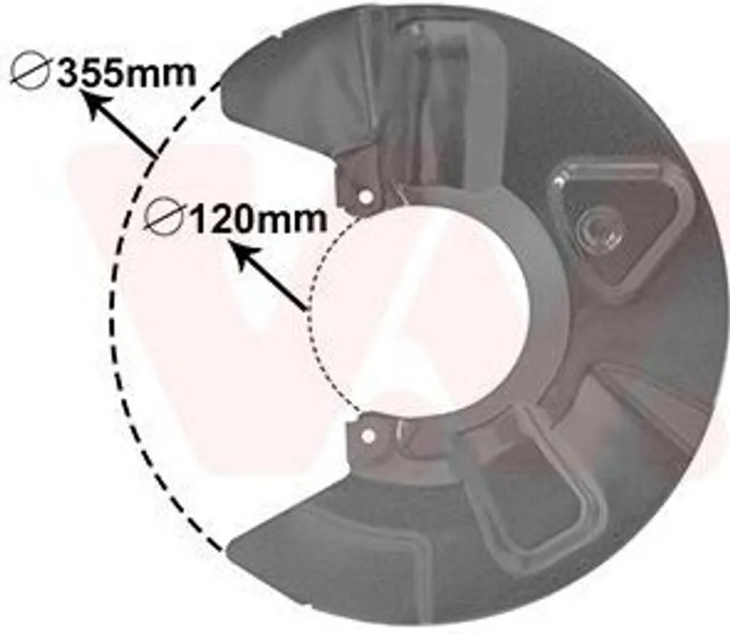 VAN WEZEL 5790371 Tôle anti-éclaboussures pour VW Transporter V Gauche